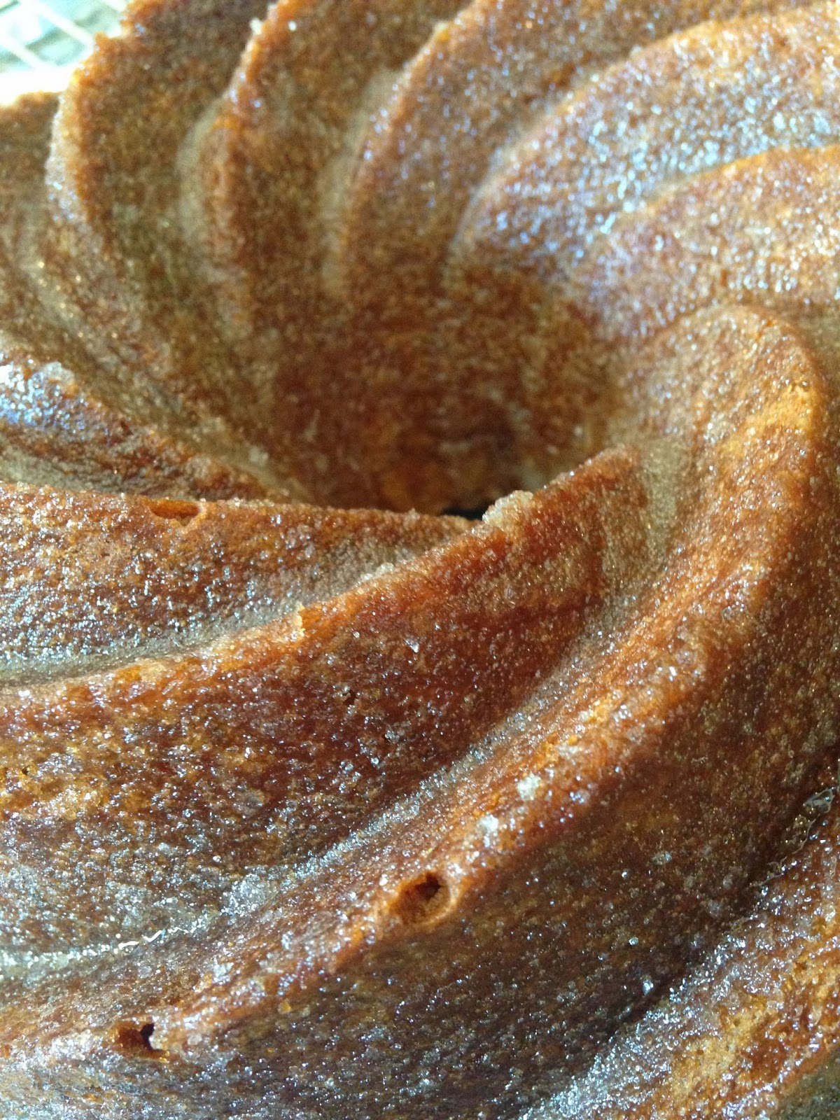 Pastry School Diaries Eggnog & Sour Cream Bundt Cake with Sugared