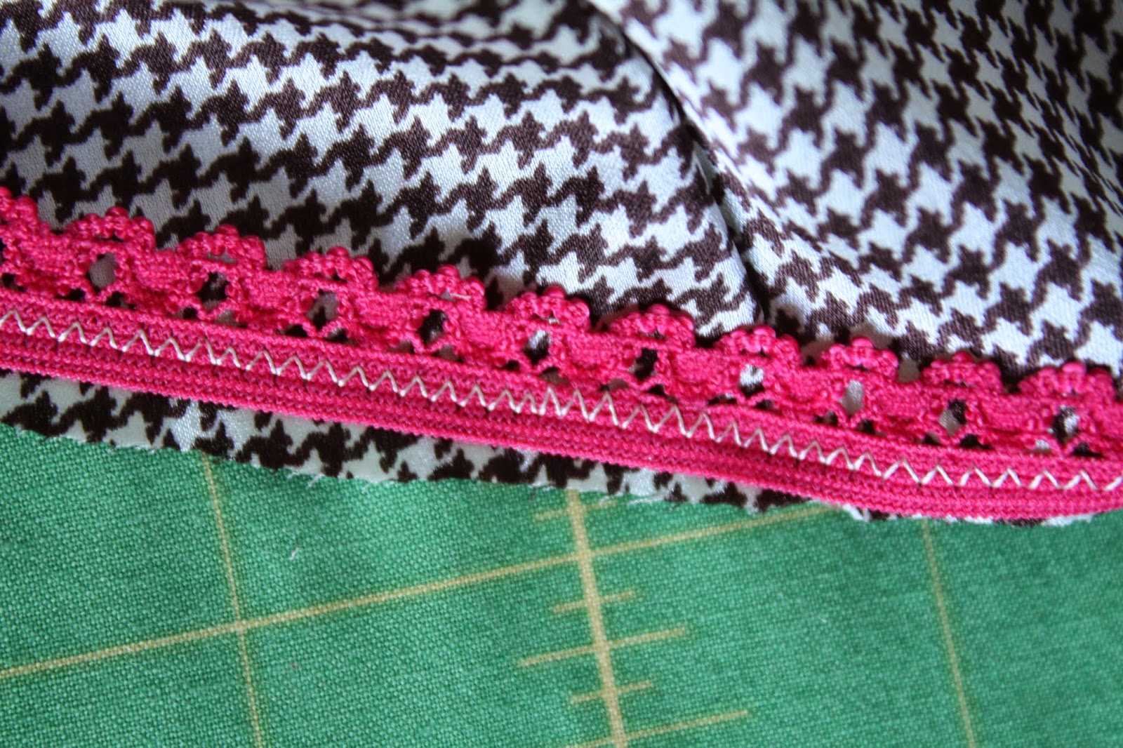 Nicole at Home Tutorial sewing picot elastic on underwear and camisoles