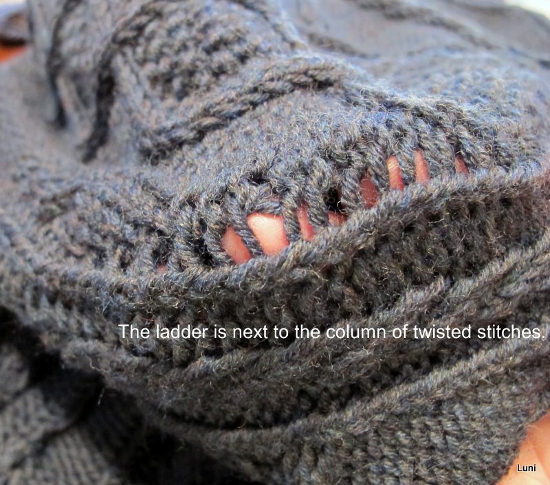 3 Sleeves to the Wind Tightening ladders in knitting