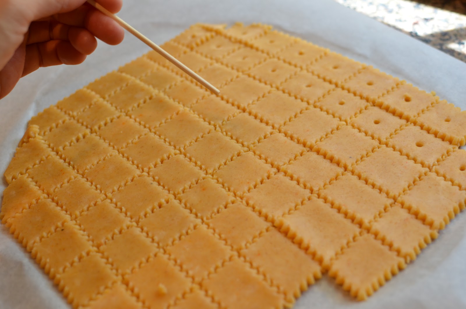 Playing with Flour Homemade cheese crackers