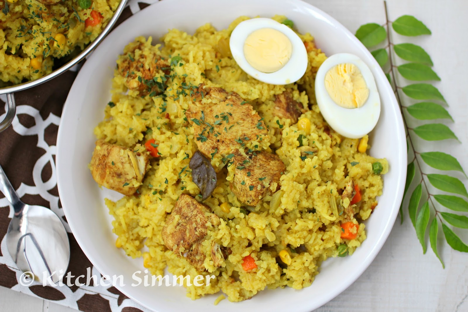 Kitchen Simmer Chicken and Yellow Rice One Pot Dish