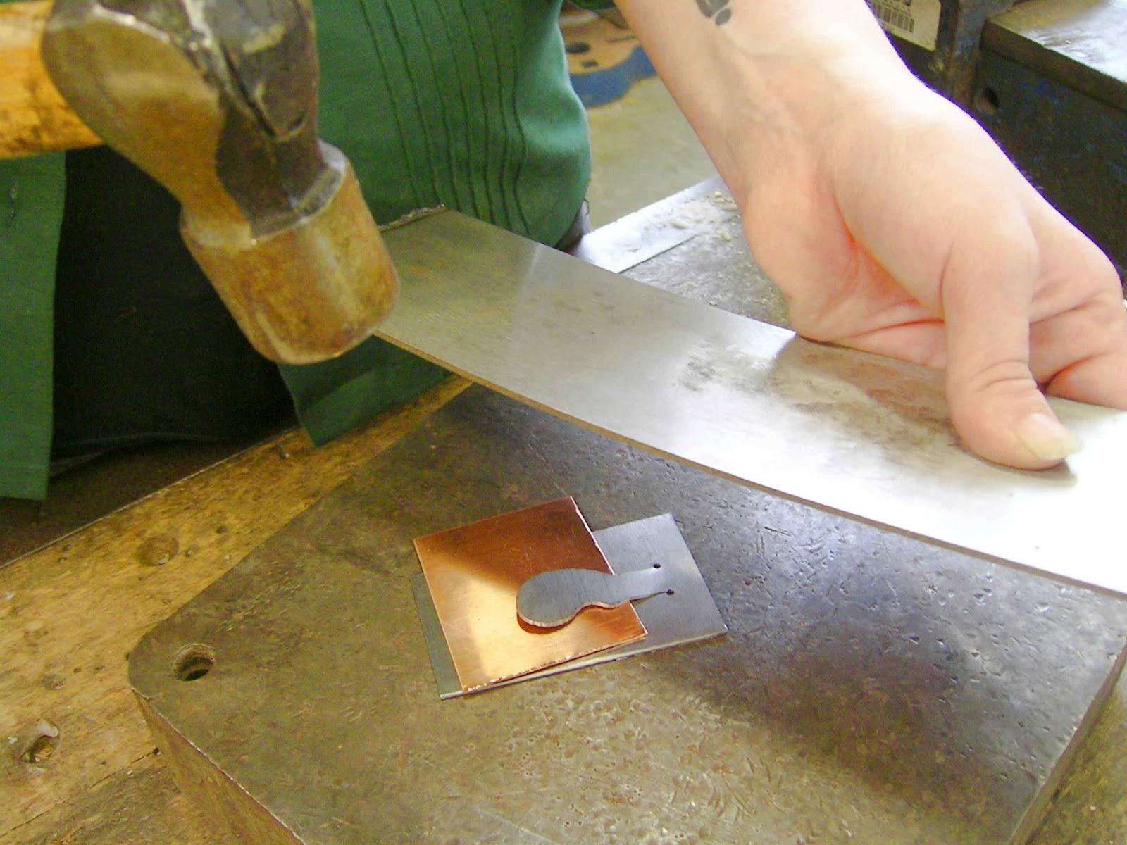 FluxPlay. Making a tool stamp for stamping out flat metal shapes.