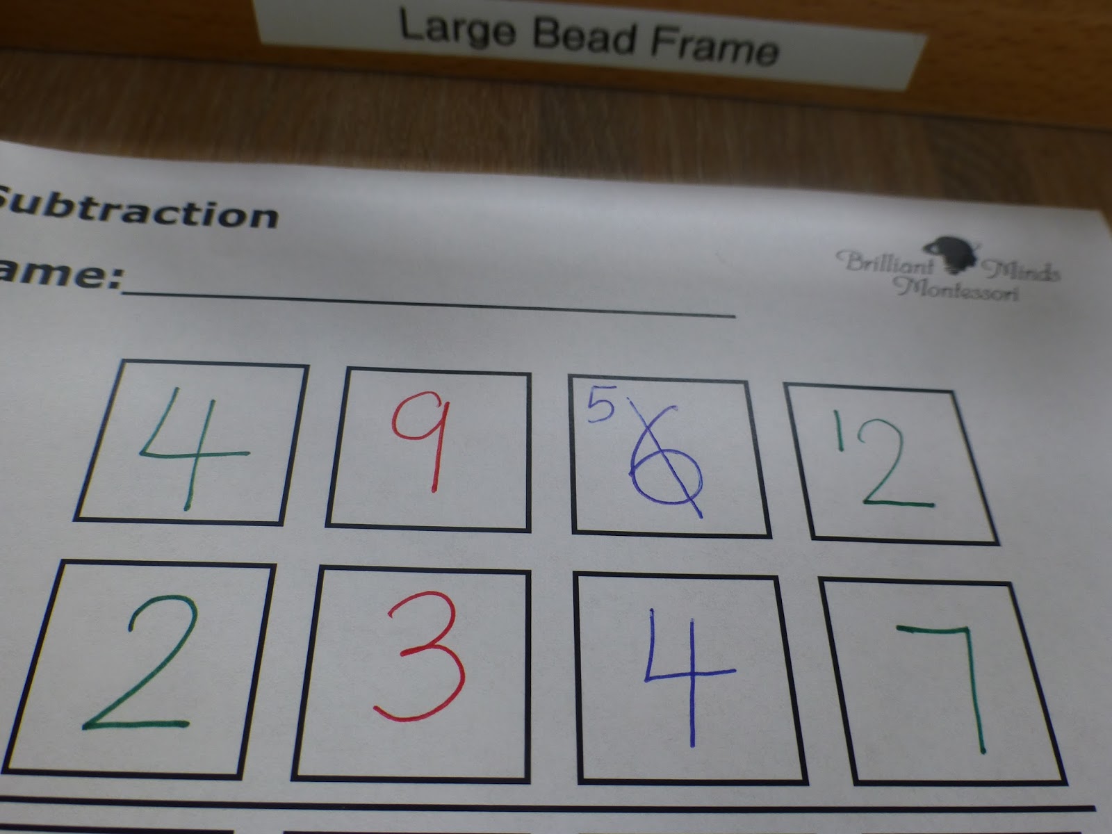 Family FECS Montessori Activity Small Bead Frame Dynamic