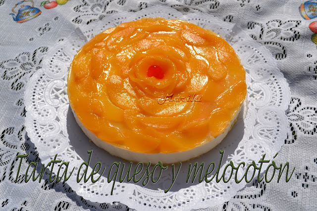 Tarta De Queso Y Melocoton
