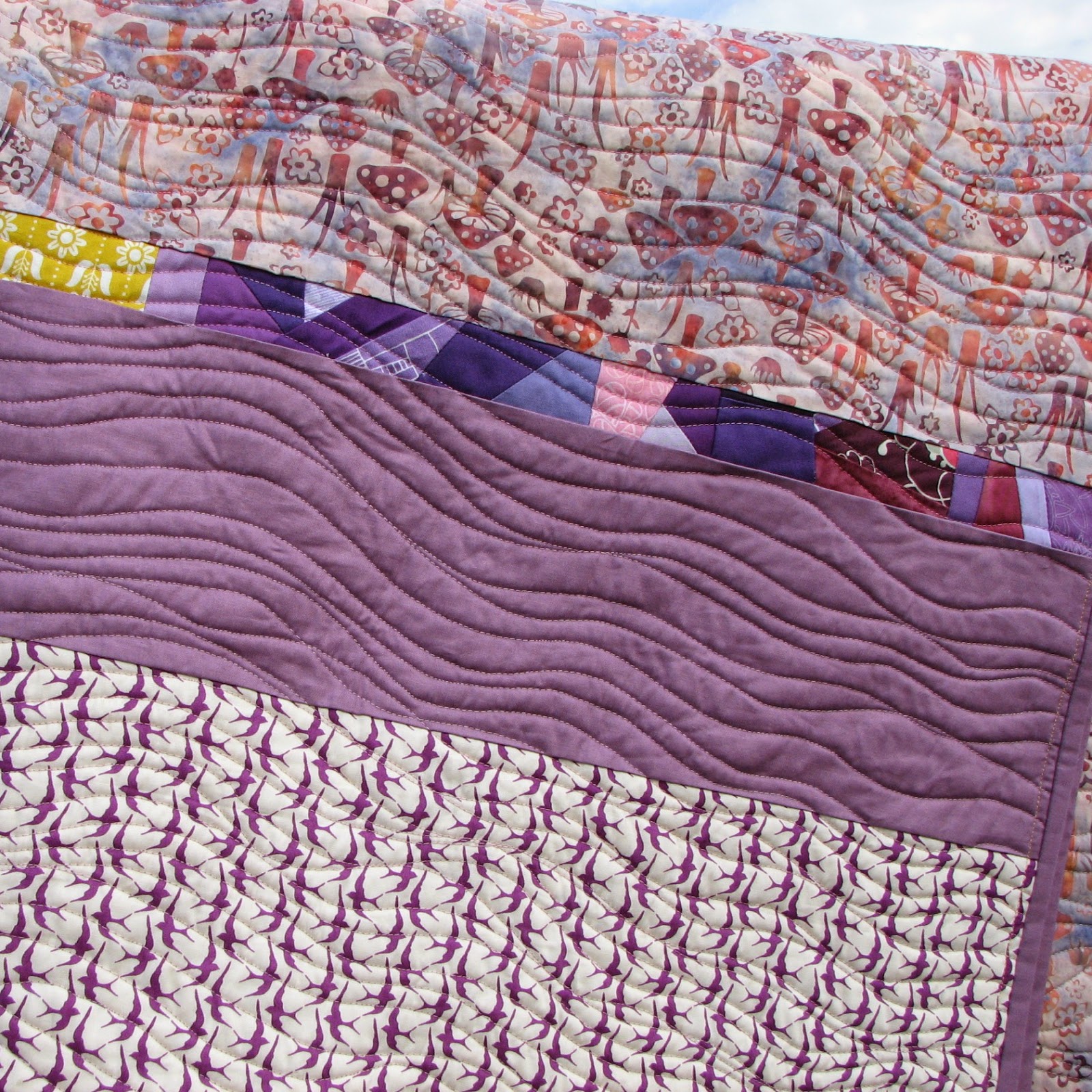 Modern Parti Quilts Purple Pinwheel Quilt