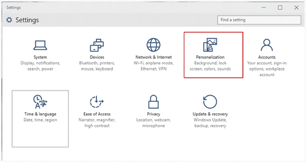 choose windows 10 personalization choose windows 10 personalization