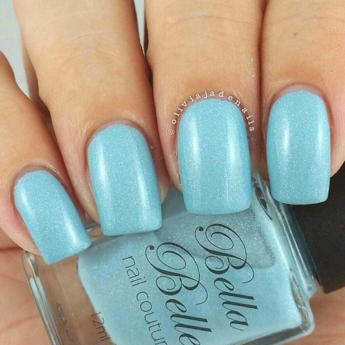 Bella Belle Something Blue swatched by Olivia Jade Nails