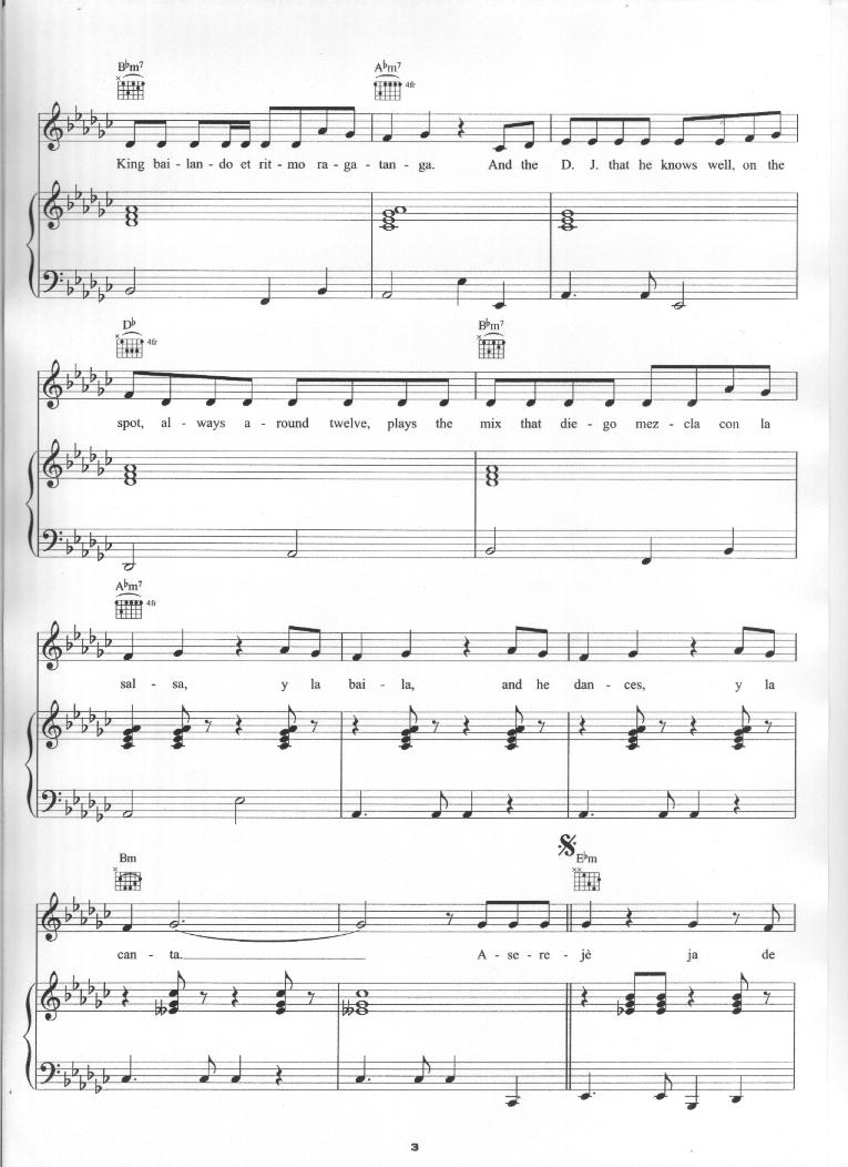 Las Ketchup Asereje (The Ketchup Song) Partituras de piano Sheet