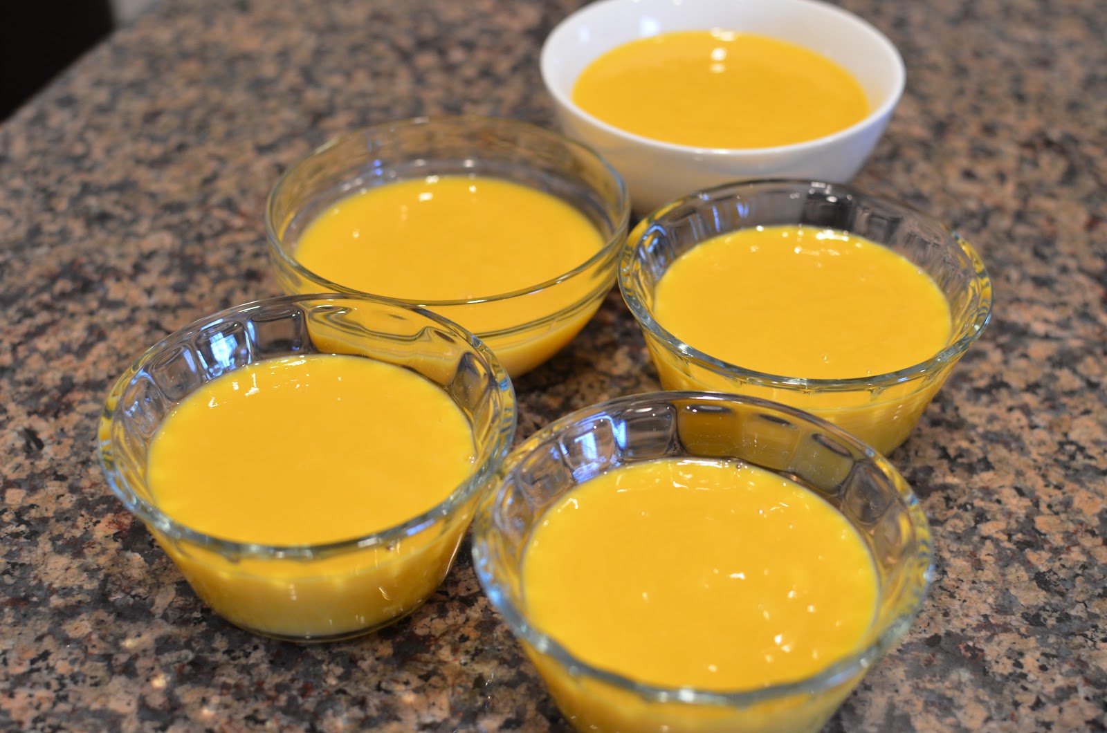 Playing with Flour Mango pudding