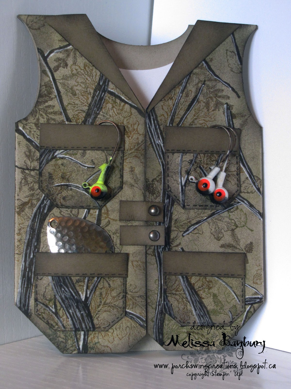 Porch Swing Creations Camouflage Fishing Vest