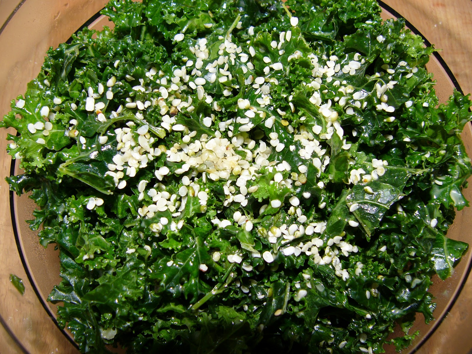 Tebasiles Kitchen Marinated Kale Salad