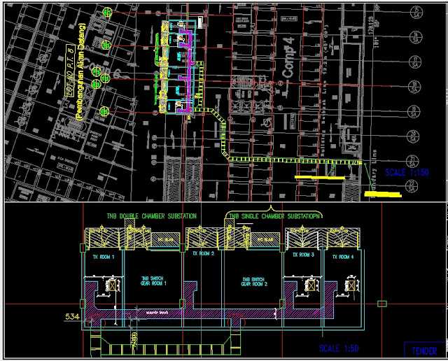 ART OF ENGINEERING Substation Trench layout and TNB cable routing