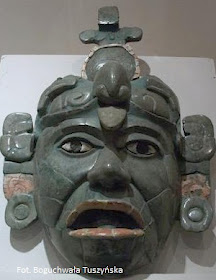 Jadeitowa maska z Tikal