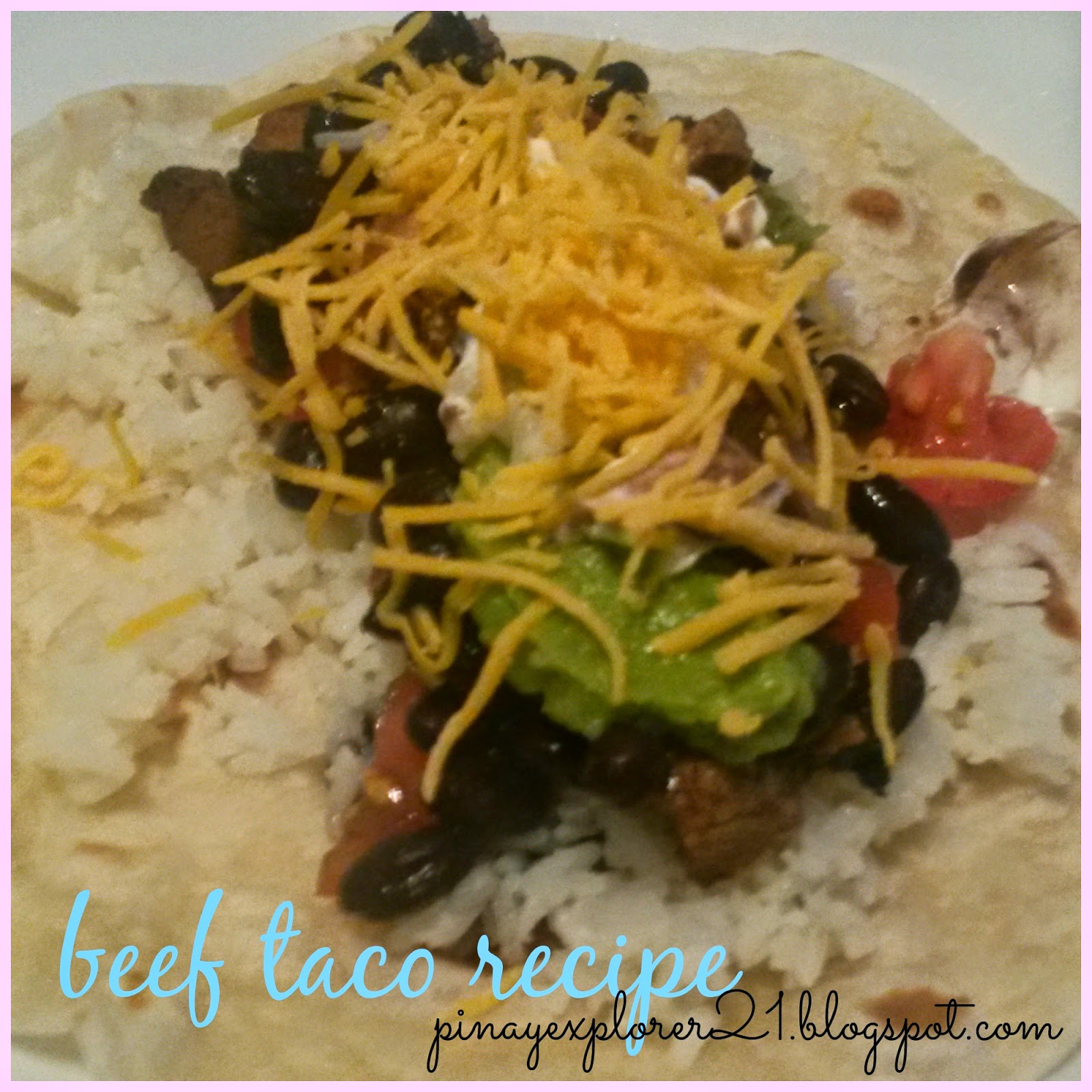 The Sweet Cuisinera: Easy Beef Taco Recipe