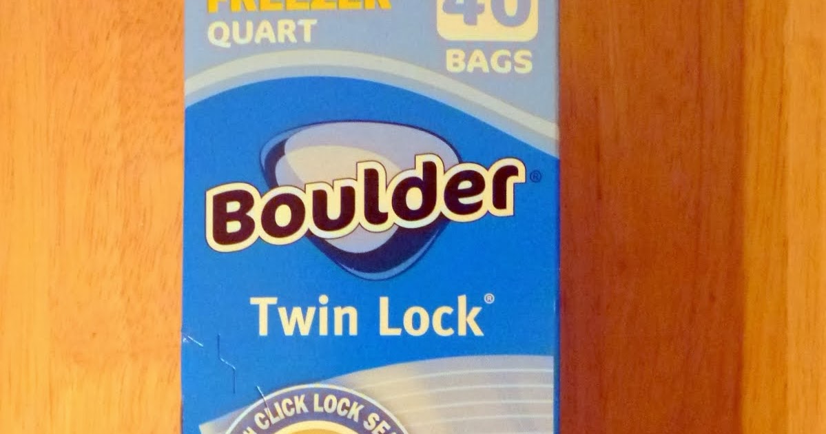 Quart Storage or Freezer Twin Lock Bags - Boulder