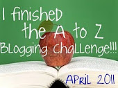 Finished A-Z Blogging Challenge Award