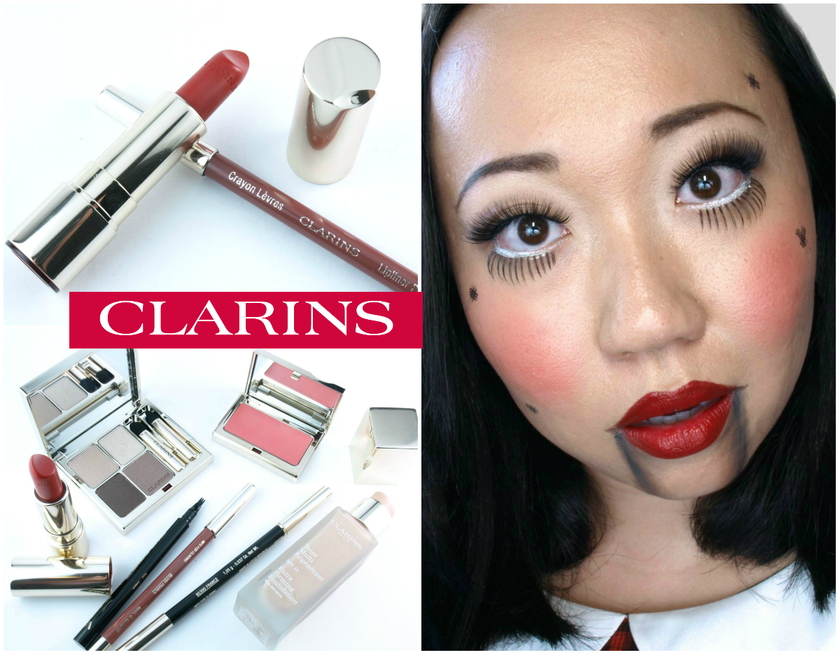 Halloween Doll Makeup with Clarins Tutorial The Happy