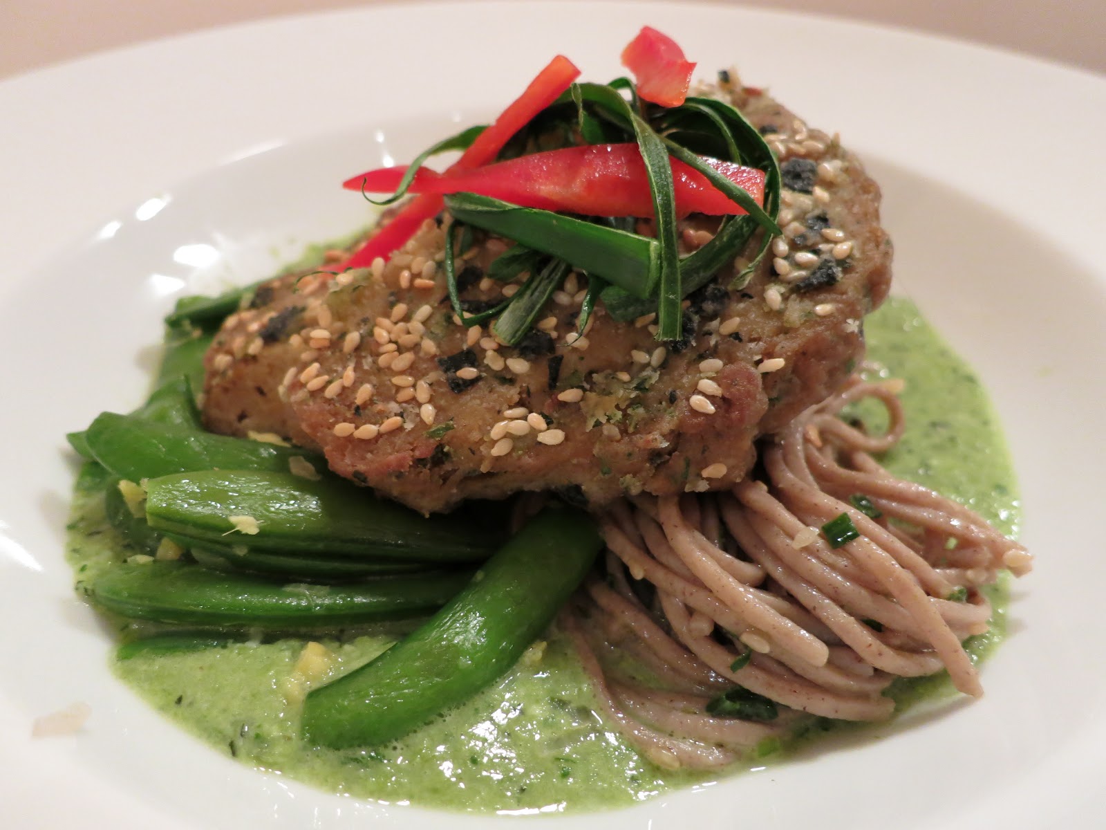 The Veracious Vegan Nori and SesameCrusted Seitan