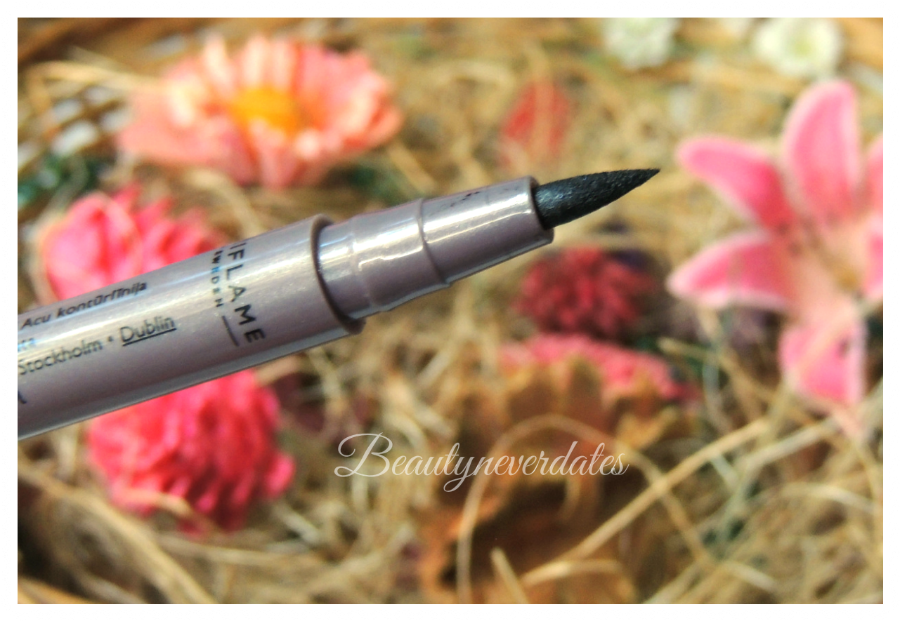 Oriflame The ONE Eye Liner Stylo - Black and Blue Review and swatches