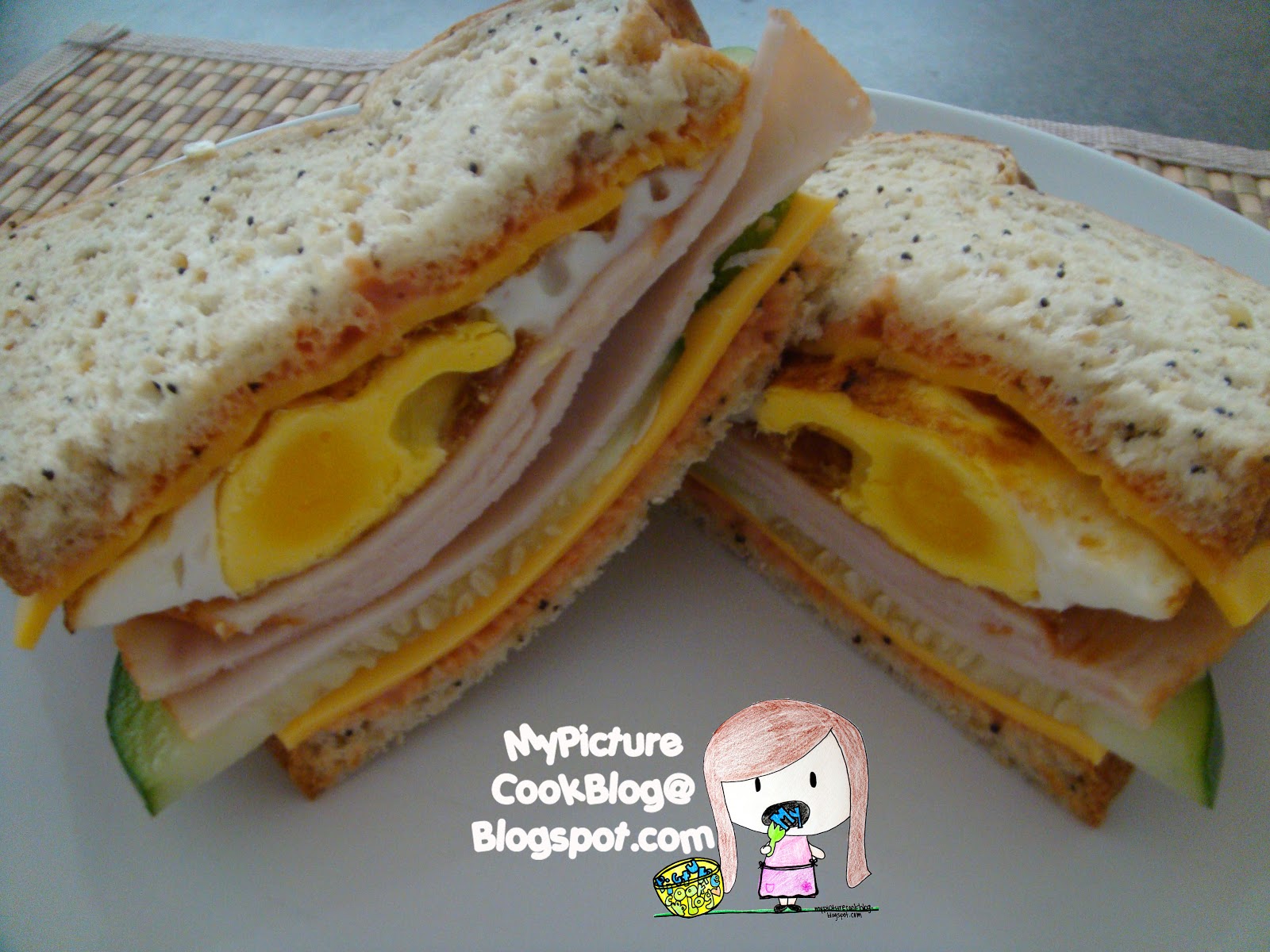 My Picture CookBlog: Turkey Egg and Cheese Sandwich