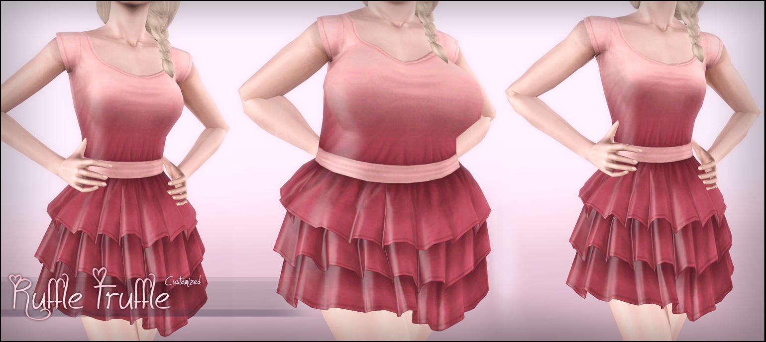 Eternila's stuff Elexis' Ruffle Truffle Dress Customized