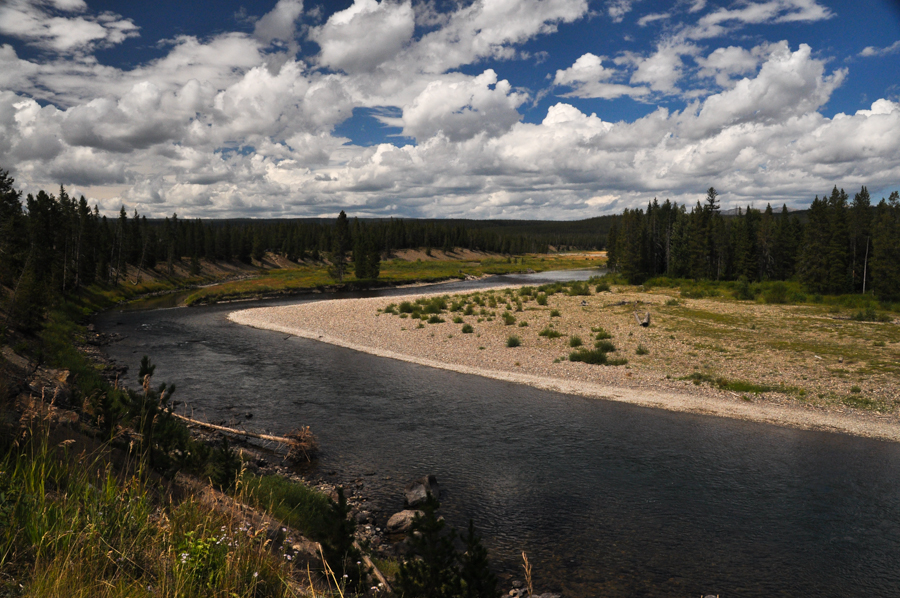 Lewis River at the south entrance to Yellowstone 