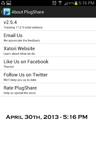 Screen Capture Animation of PlugShare Charger Tally's - April 30th to May 6th, 2013 Screen Capture Animation of PlugShare Charger Tally's - April 30th to May 6th, 2013