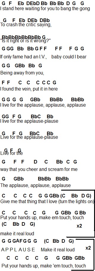 flute sheet music applause applause sheet music
