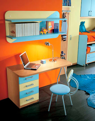 colorfull kids study room furniture