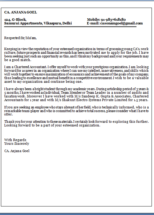 Cover letter for referee reports