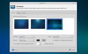 gestore degli sfondi di XFCE 4.12 gestore degli sfondi di XFCE 4.12 in Xubuntu 13.10 Saucy
