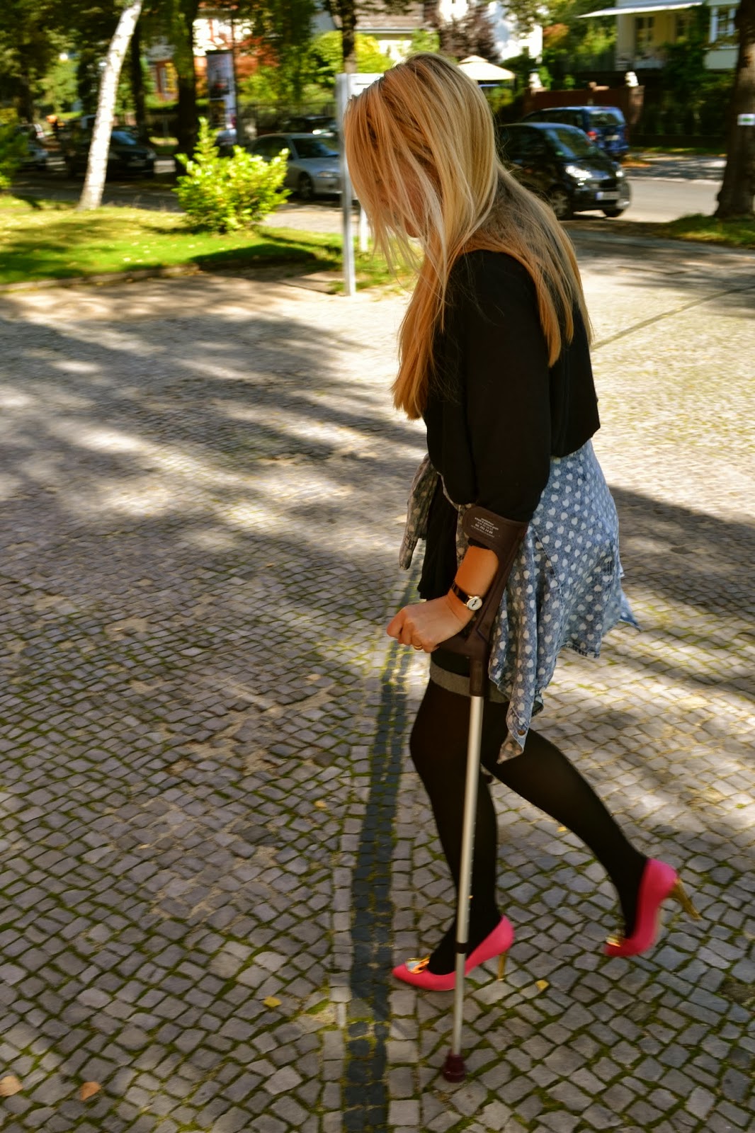 Walking with crutches