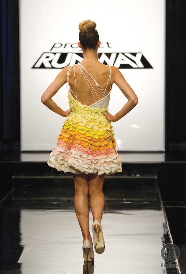 Gray Skies Project Runway unconventional materials challenge