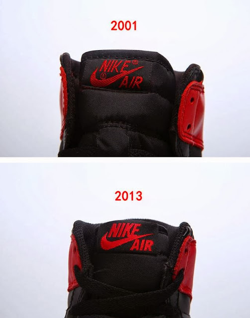 THE SNEAKER ADDICT Air Jordan 1 High OG Black / Red 2001 Vs. 2013 Bred