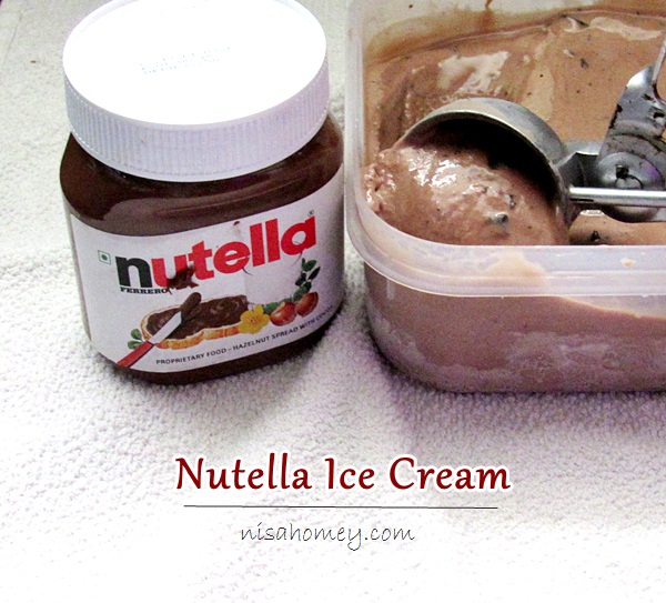 Nutella Ice Cream Recipe How To Make Nutella Ice Cream Cooking Is Easy
