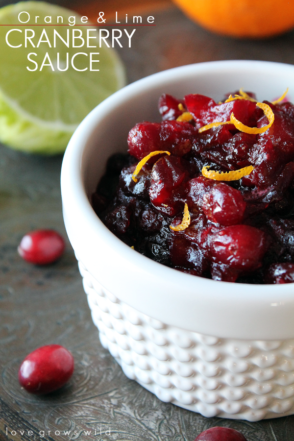 Orange and Lime Cranberry Sauce - you'll love the fresh, citrusy twist in this tasty side dish!