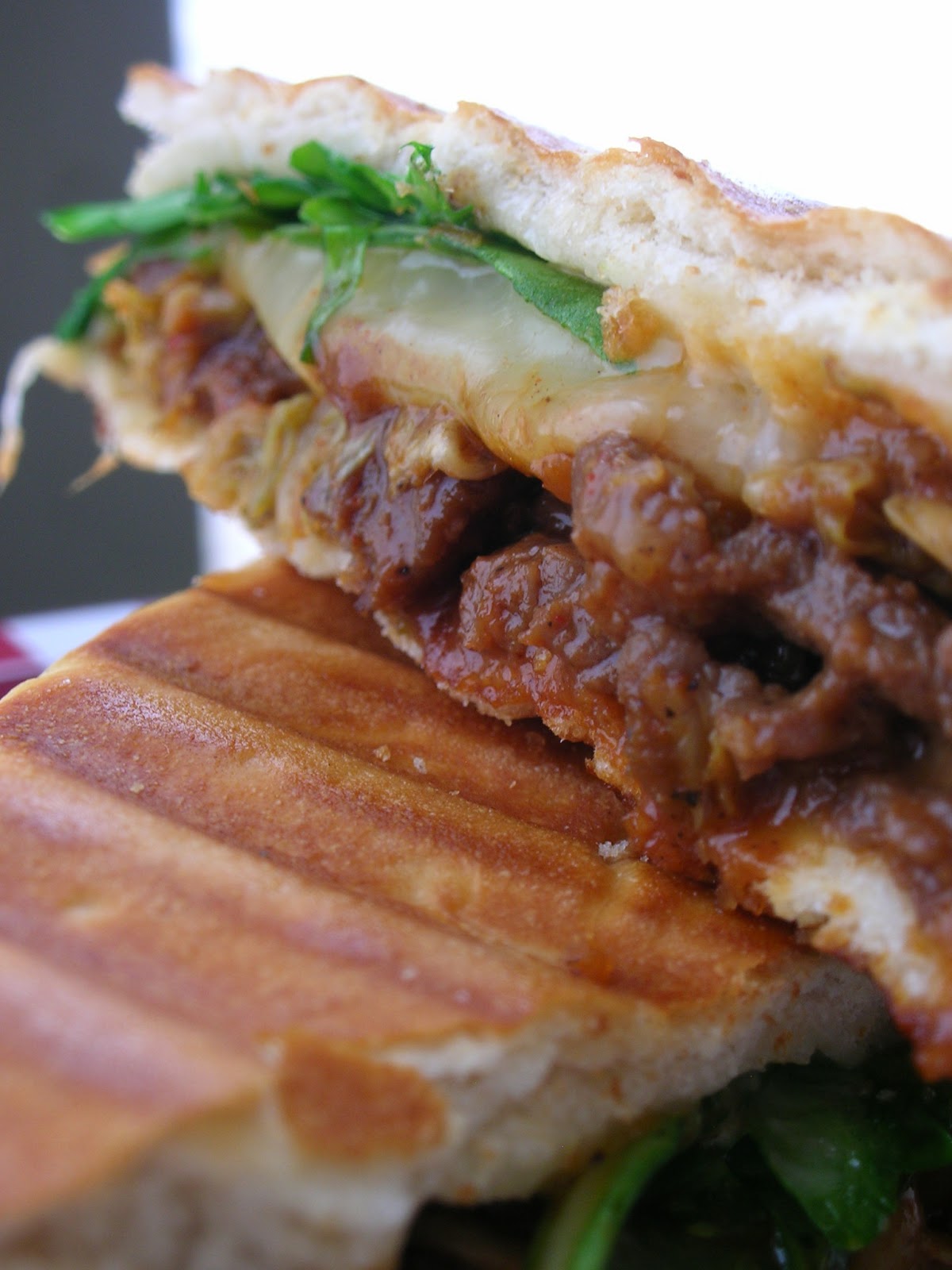 Basil KimchiBulgogi Panini