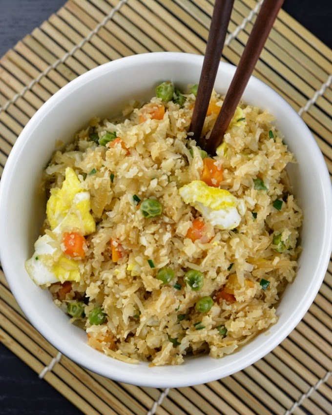Secret Recipe Club Most Popular Cauliflower Fried Rice Flying on