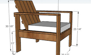 planos silla de madera con palets