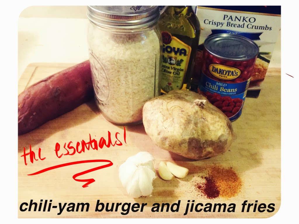 Sarah's Plantry Raid Chili BeanYam Burger