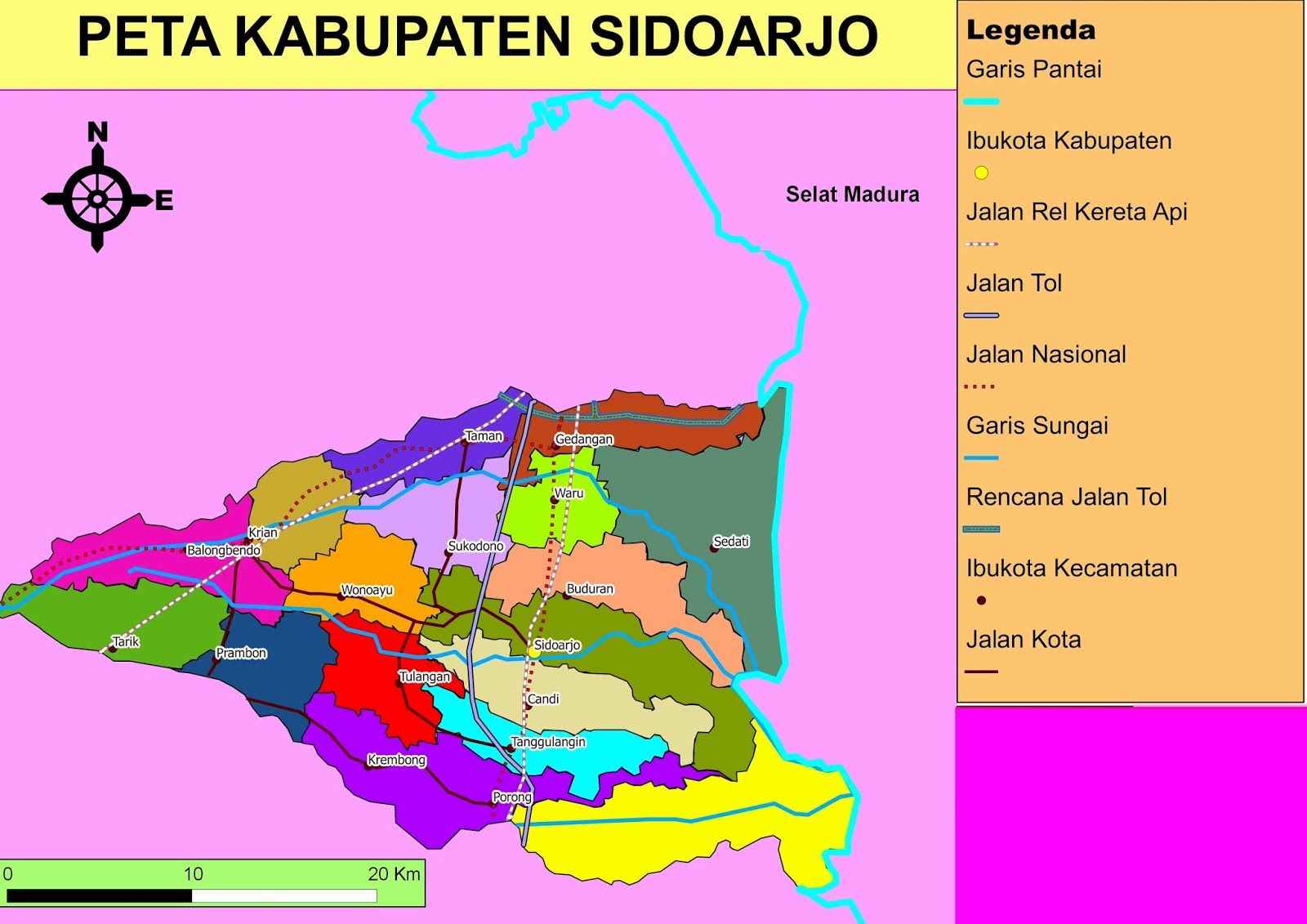 Kawasan Peruntukan Industri di Sidoarjo Peta Sidoarjo