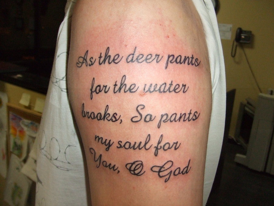 Bible Scripture Tattoos on Arm