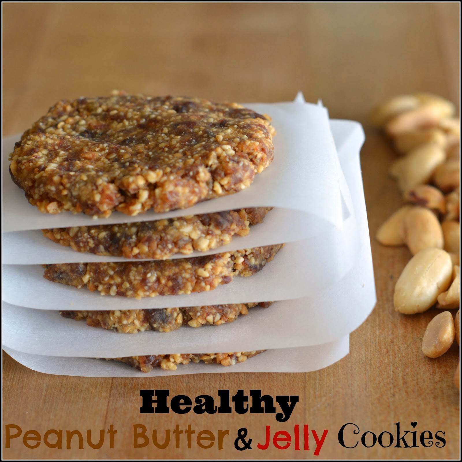 Mom, What's For Dinner? Healthy Peanut Butter and Jelly Cookies