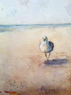 Watercolor Seagull