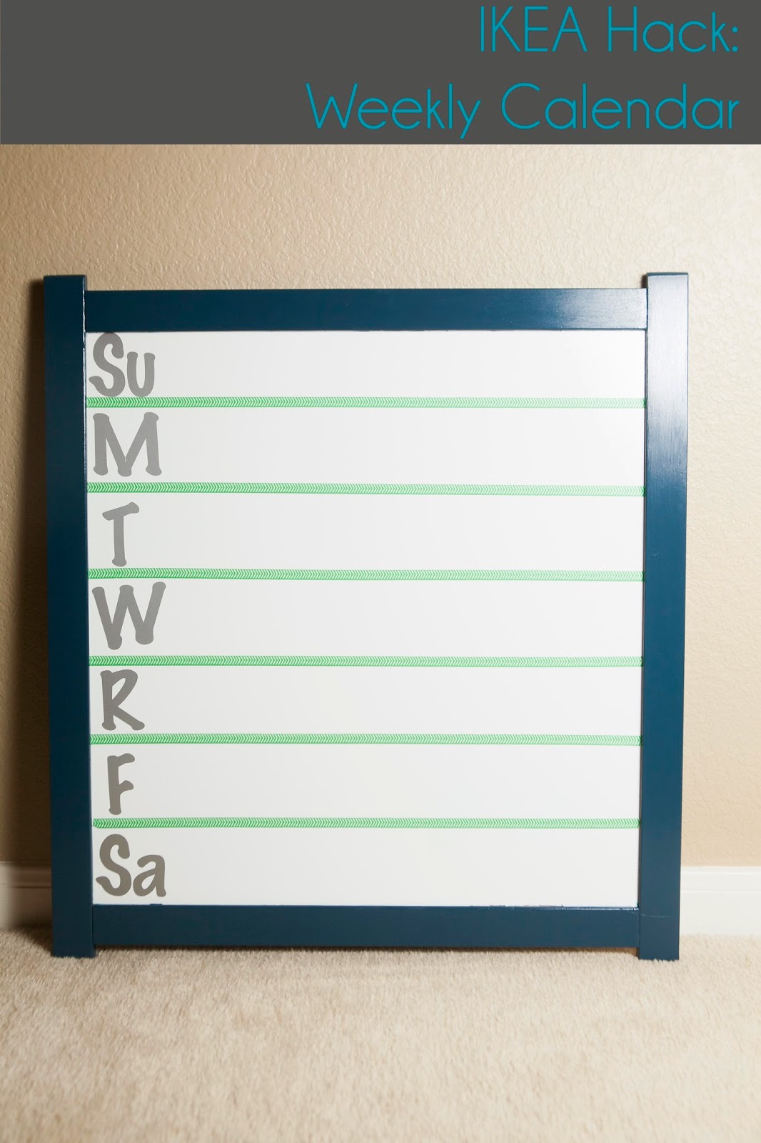 MyBellaBug Unintentional Ikea Hack DIY Wall Calendar