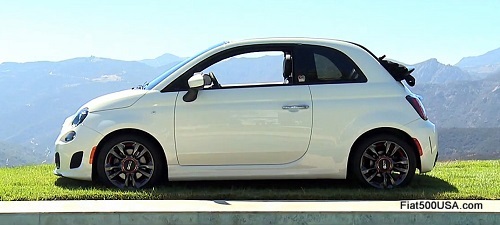 Fiat 500c GQ Edition top back