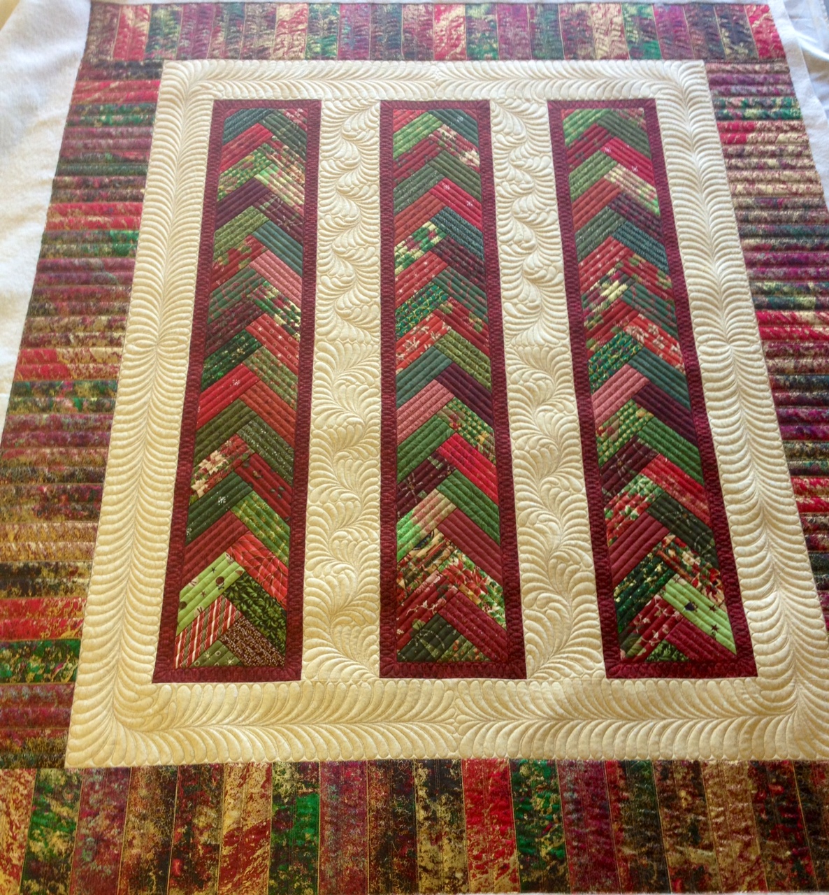 Prairie Flower Quilt Co. Sizzlin' Santa Strip Run