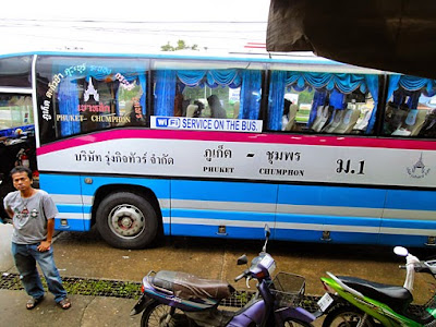 Bus from Phuket to Ranong and Kawthaung