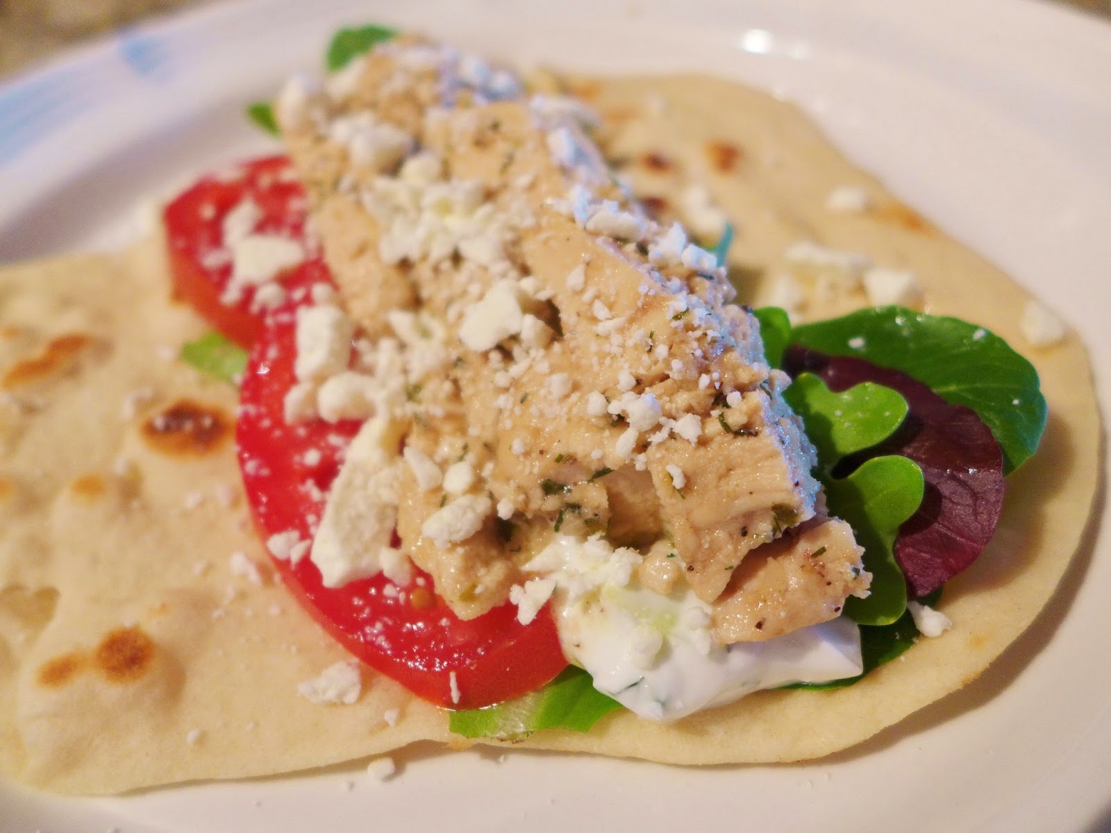 Dimples & Delights Chicken Gyros & Homemade Soft Pita Bread