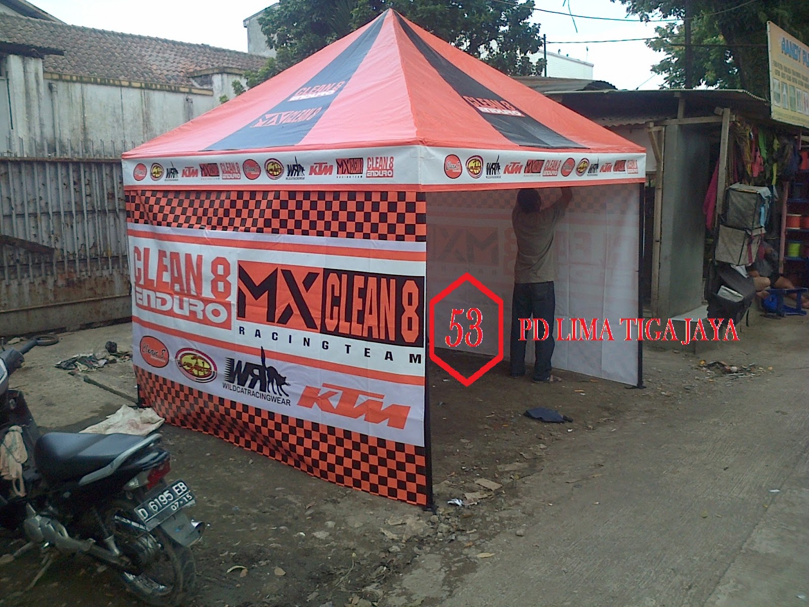 jual tenda promosi murah bandung , tenda jualan , tenda cafe , tenda gazebo , tenda flexi